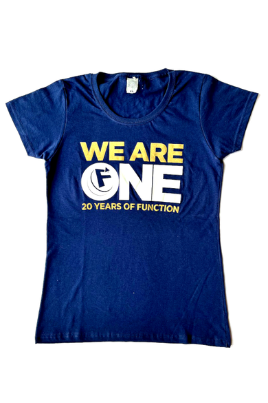 Function 2022 T-shirt, We Are One, Navy Blue, Women