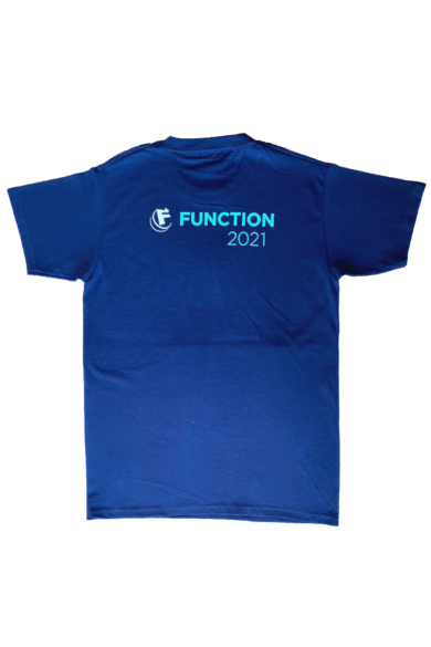 Function 2021 T-shirt, We love to party, Navy Blue
