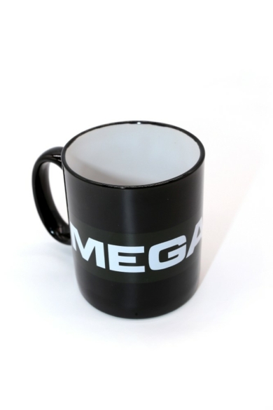 MEGA65 Black and white coffee mug