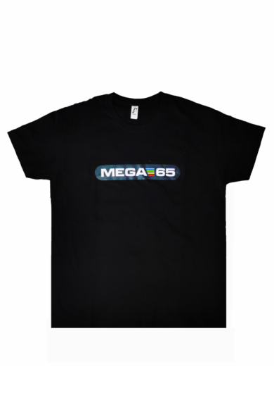 MEGA65 rövidujjú póló, fekete
